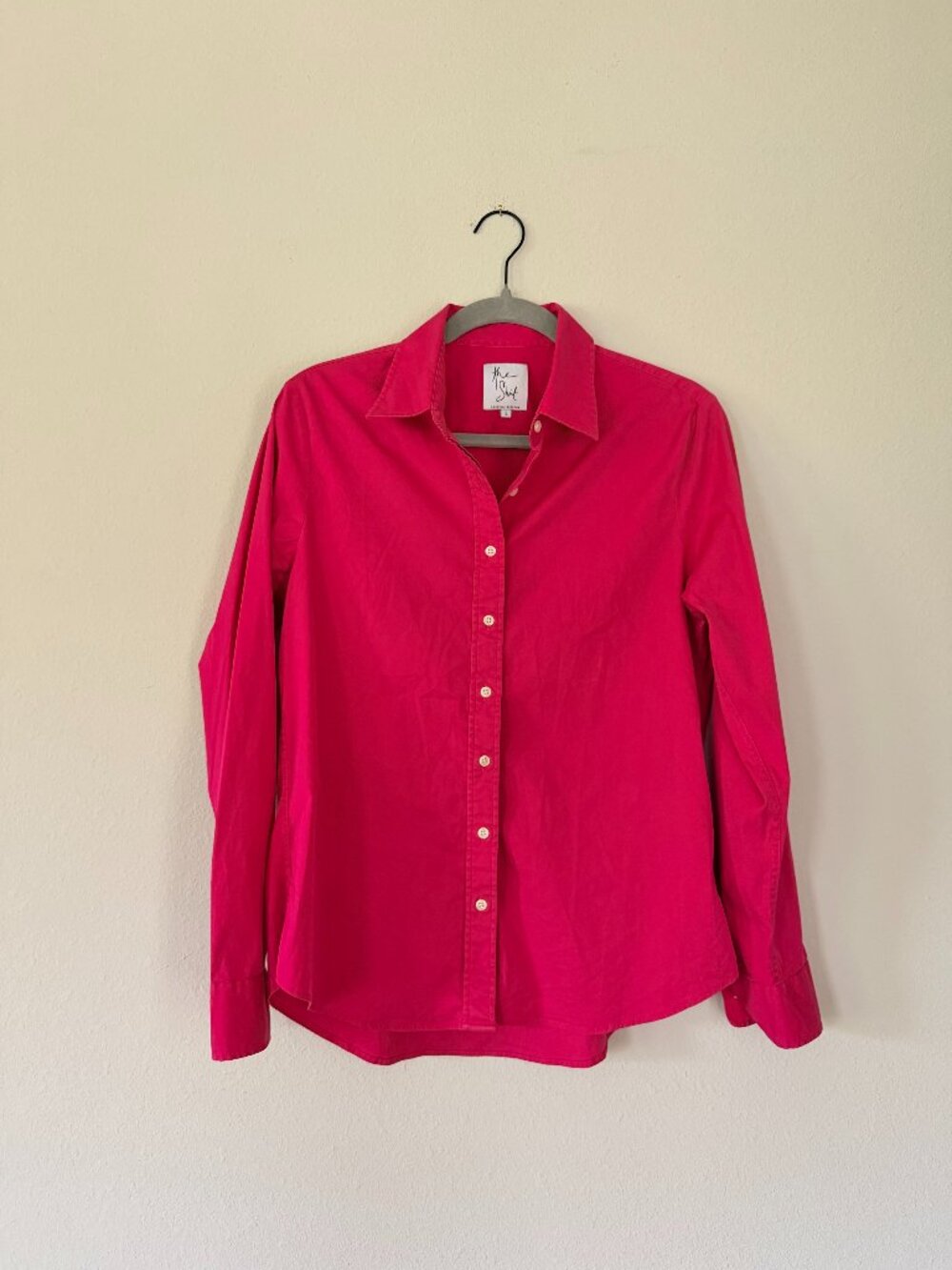 Fuschia Button-down "The Shirt" by Rochelle Behrens